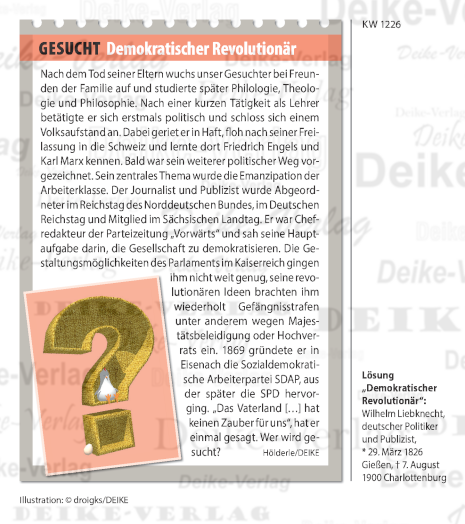 Wilhelm Liebknecht (Personenrätsel) KW 1226