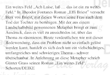 Ein weites Feld