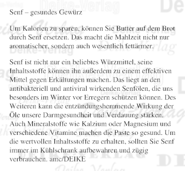 Senf - ein gesundes Gewürz