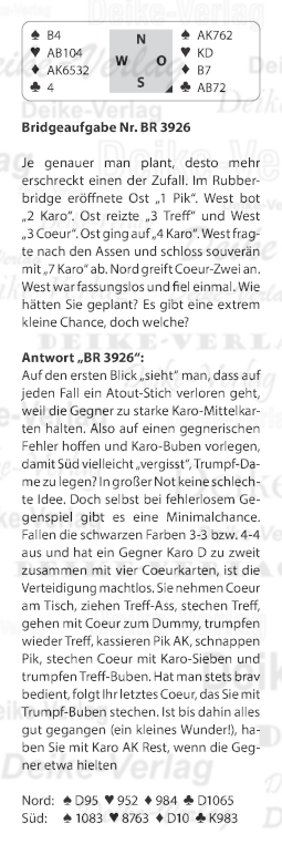 Bridgeaufgabe KW 3926