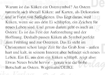 Warum ist das Küken ein Ostersymbol?