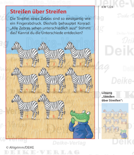 Zebras - Konrad das Krokodil KW 1224