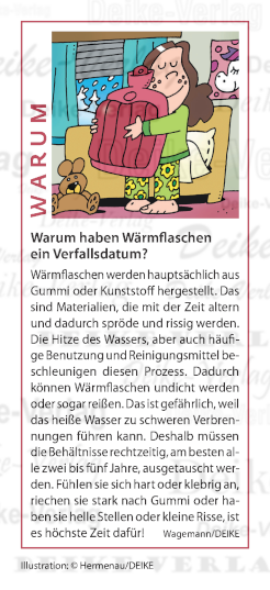 Warum haben Wärmflaschen ein Verfallsdatum?
