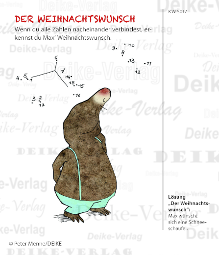 Schneeschaufel - Max der Maulwurf