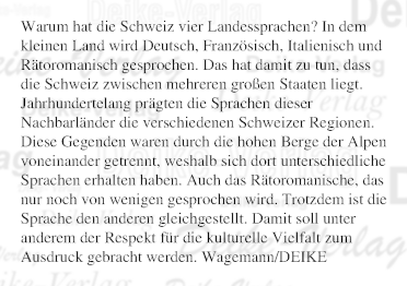Warum hat die Schweiz vier Landessprachen?
