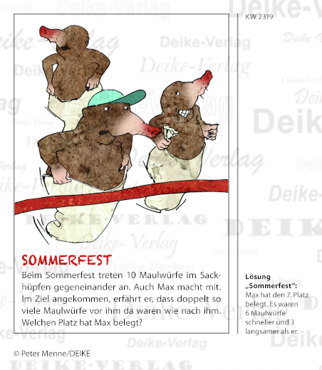 Sommerfest - Max der Maulwurf