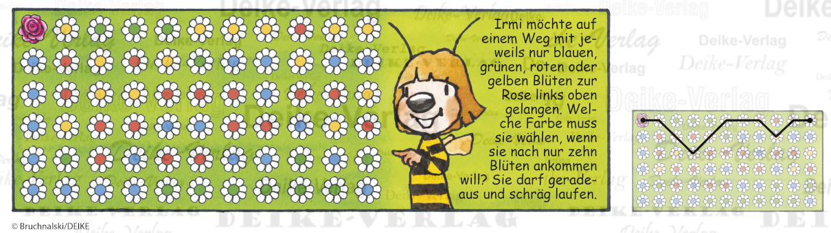 Blumenlabyrinth - Irmi die Rätselbiene KW 2926
