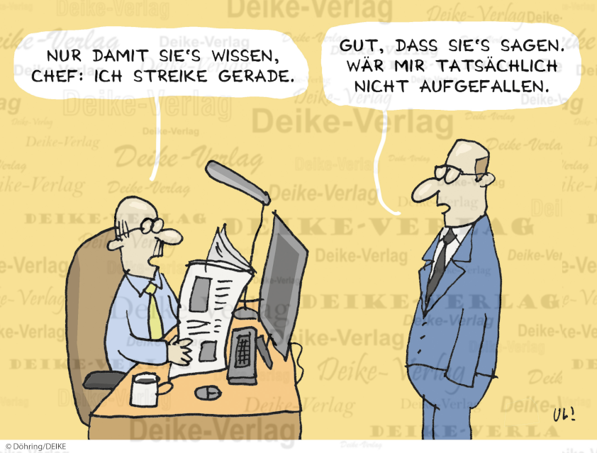 Streik am Arbeitsplatz