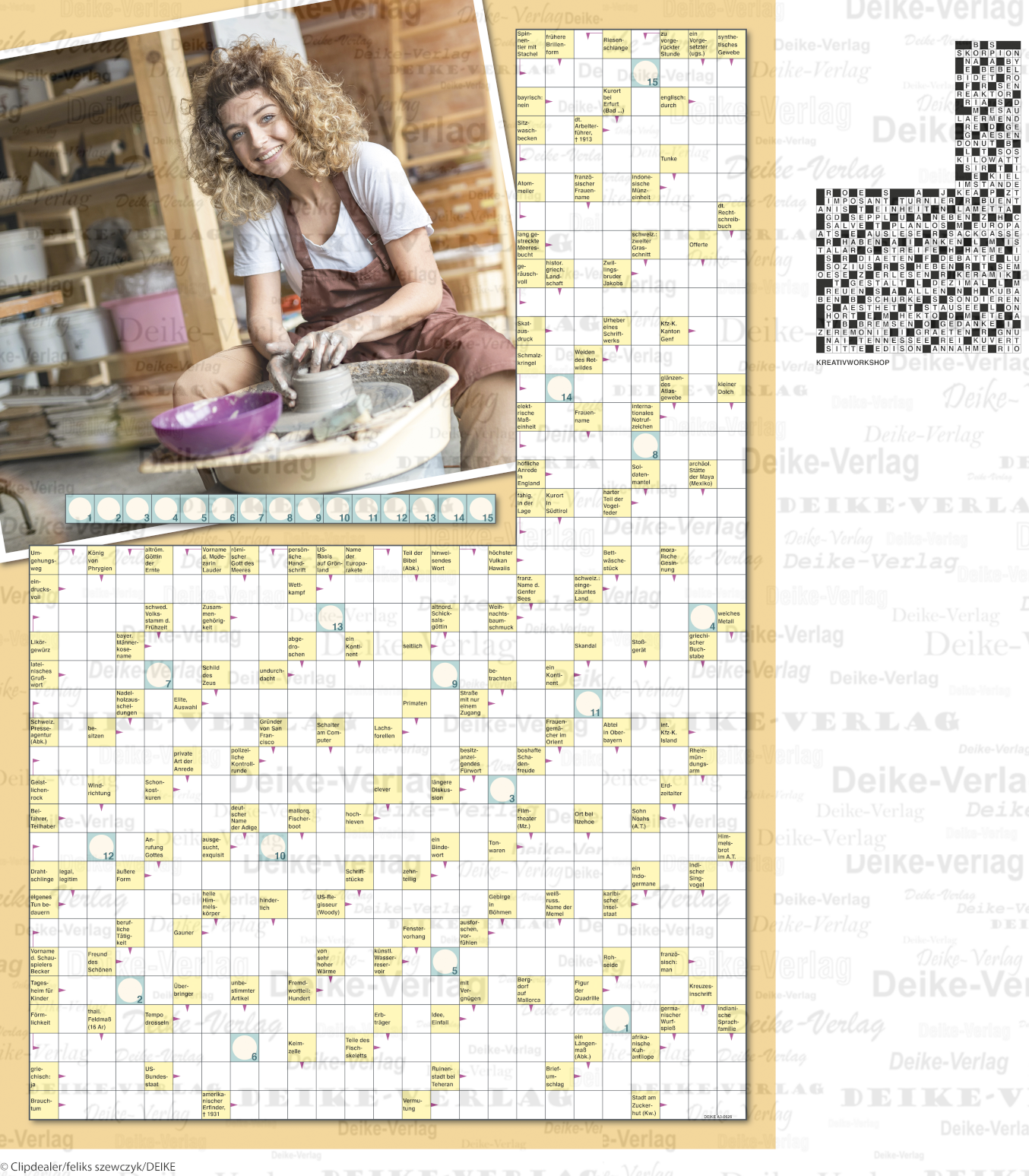 Kreativworkshop (Schwedenrätsel) DIN A3