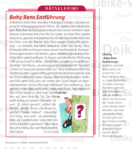 Baby Bens Entführung (Rätselkrimi) Vicky Holl
