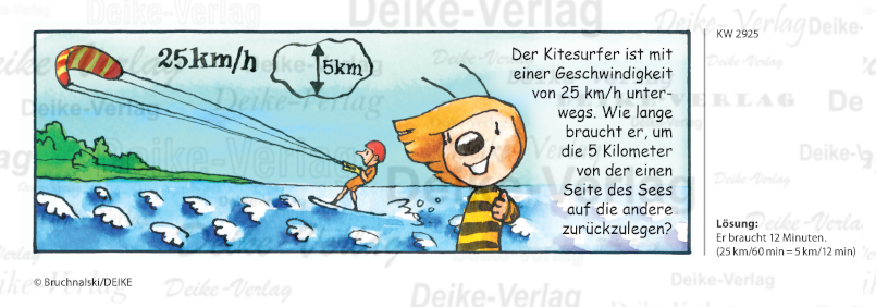 Kitesurfer - Irmi die Rätselbiene KW 2925