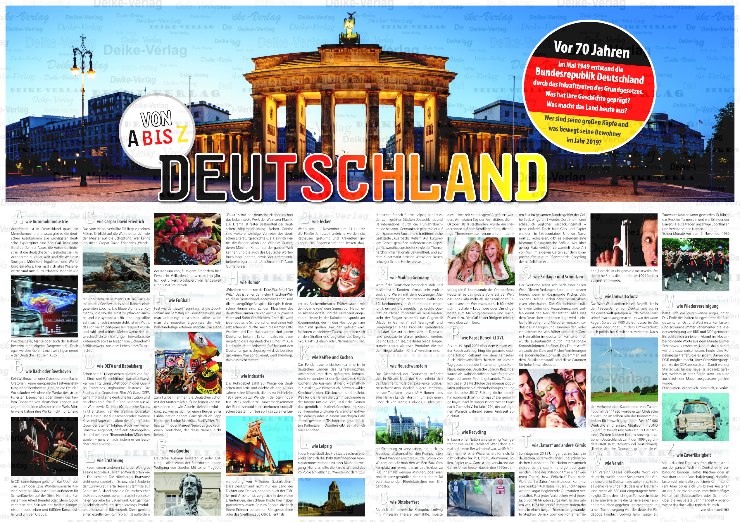 Deutschland von A bis Z - Seite im Rheinisches Doppel Format Deutschland von A bis Z - Seite im Rheinisches Doppel Format