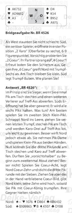 Bridgeaufgaben KW 4526