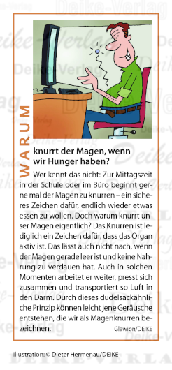 Warum knurrt der Magen, wenn wir Hunger haben?