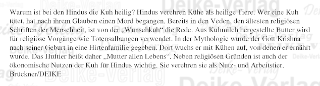 Warum ist den Hindus die Kuh heilig?
