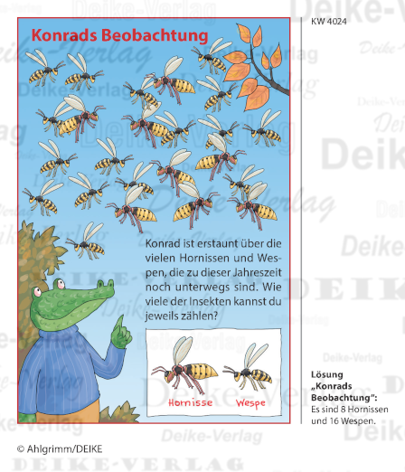 Wespen und Hornissen - Konrad das Krokodil KW 40