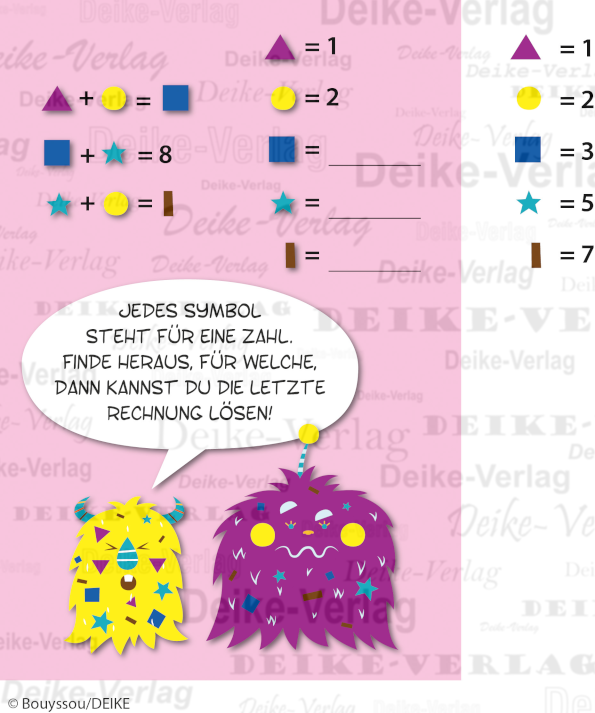 Rechenrätsel (Monsterbande)