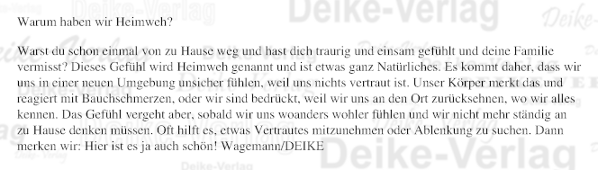 Warum haben wir Heimweh?