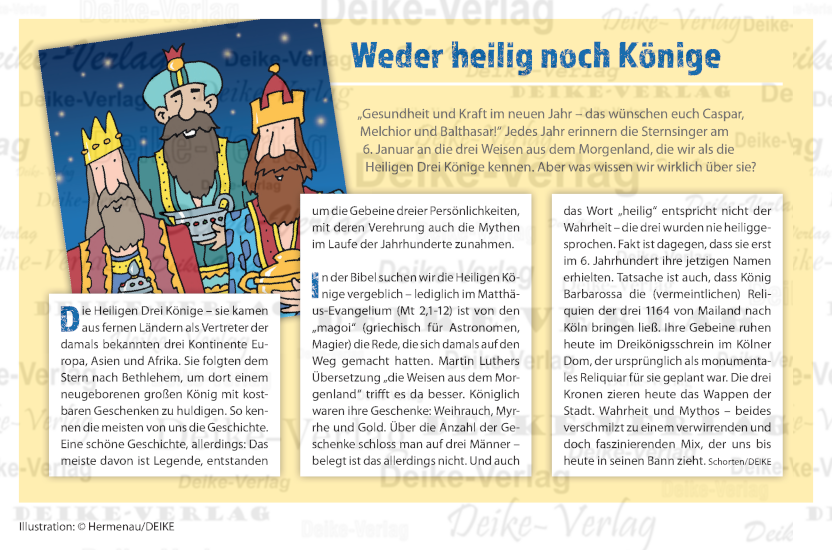 Weder heilig noch Könige