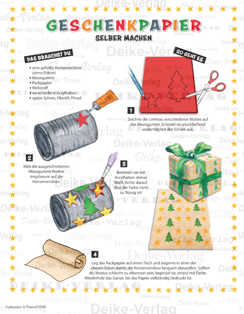 Geschenkpapier selber machen