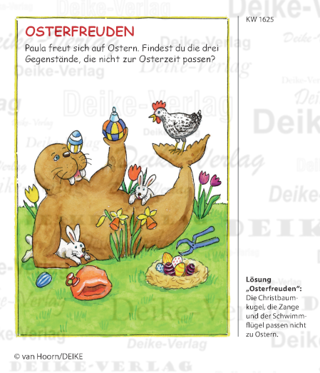 Osterfreuden - Paula das Walross KW 1625