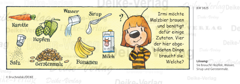 Malzbier - Irmi die Rätselbiene KW 3825
