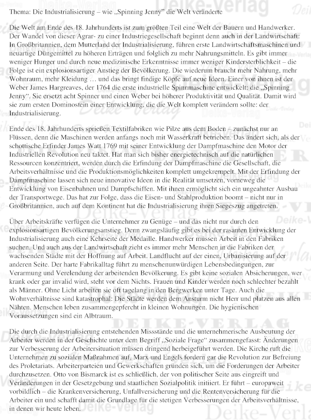 Thema: Industrialisierung