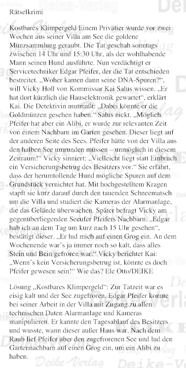 Kostbares Klimpergeld (Vicky Holl)