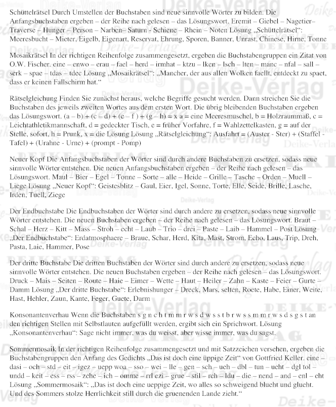 Wort- und Texträtsel 2606