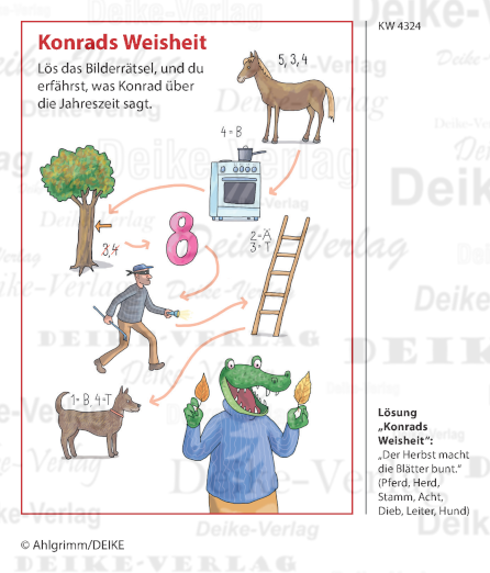 Der Herbst macht die Blätter bunt - Konrad das Krokodil KW 43