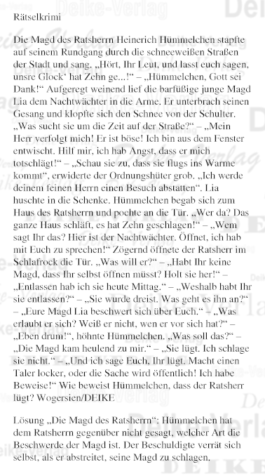 Die Magd des Ratsherrn (Heinerich Hümmelchen)