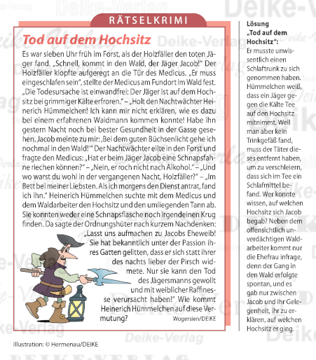 Tod auf dem Hochsitz (Hümmerlin)