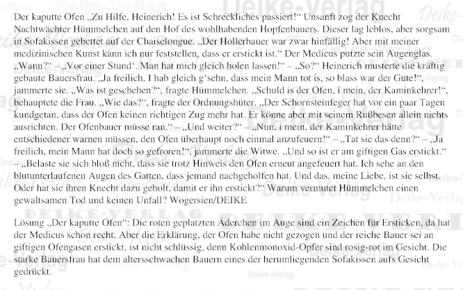 Der kaputte Ofen