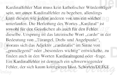 Kardinalfehler