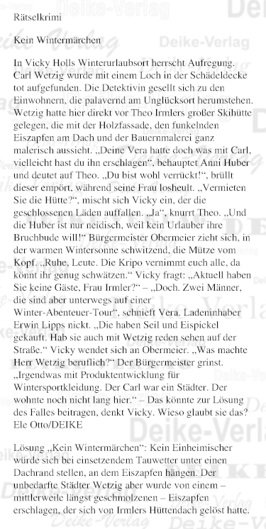 Kein Wintermärchen (Vicky Holl)