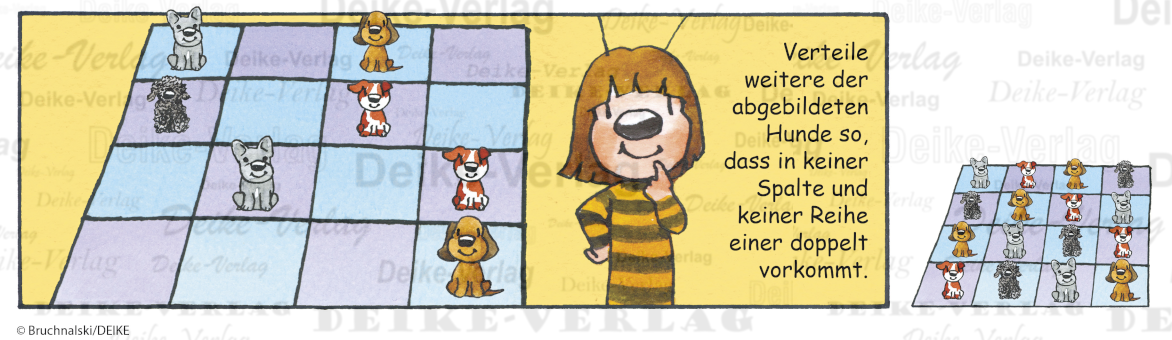 Hundesudoku - Irmi die Rätselbiene KW 2824