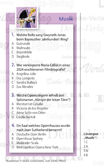 Opernsängerinnen - Quiz