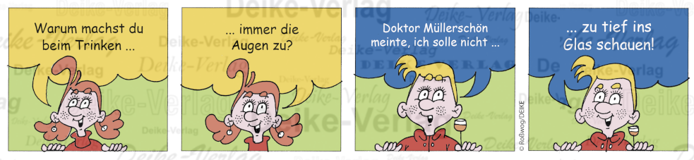 Nicht zu tief ins Glas schauen - Die Pfiffigs