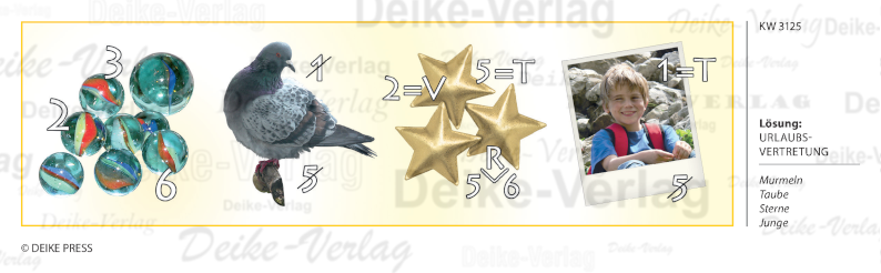 Urlaubsvertretung - Rebus KW 3125