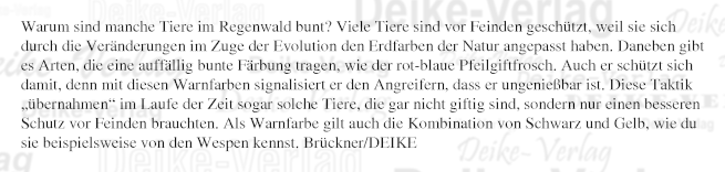 Warum sind Tiere im Regenwald so bunt?