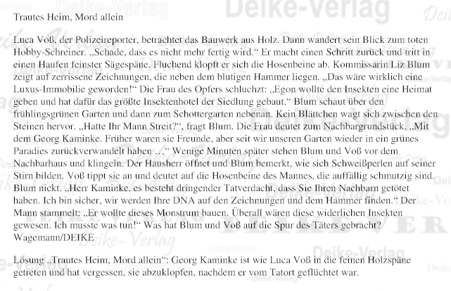 Trautes Heim, Mord allein (Liz Blum)