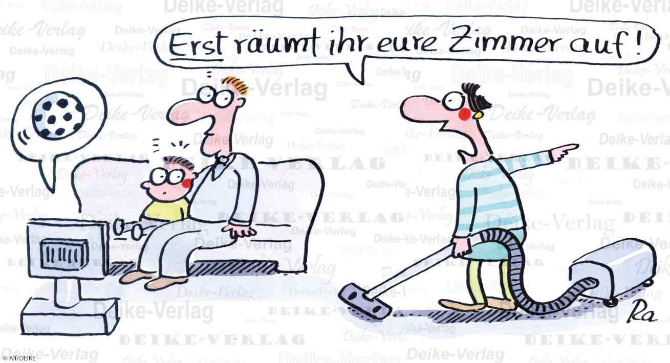 Zimmer aufräumen