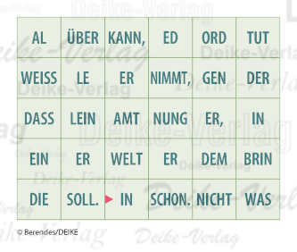 Indem der Edle ein Amt übernimmt, tut er, was er soll ... - Rösslesprung