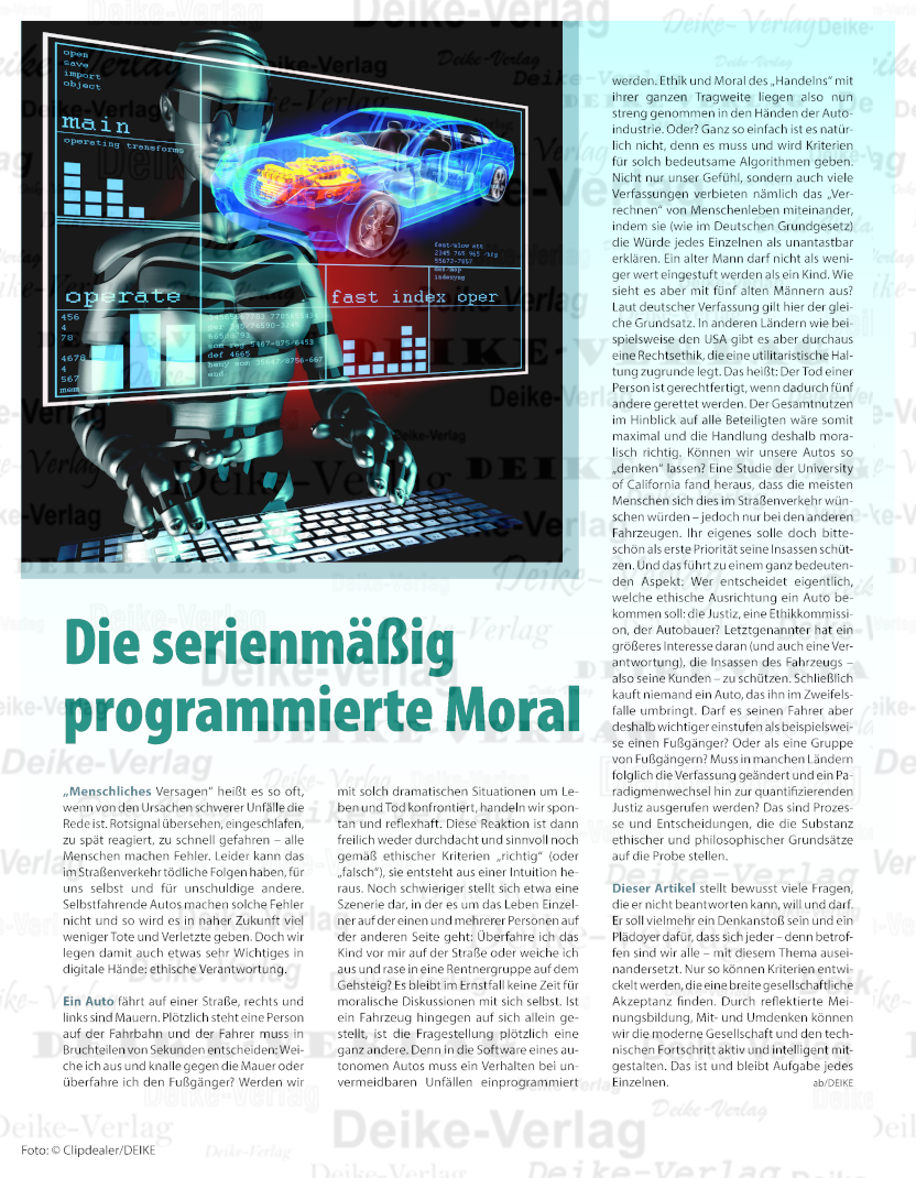 Die serienmäßig programmierte Moral