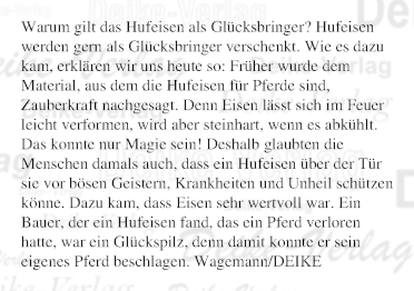 Warum gilt das Hufeisen als Glücksbringer?
