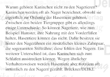 Warum gehören Kaninchen nicht zu den Nagetieren?