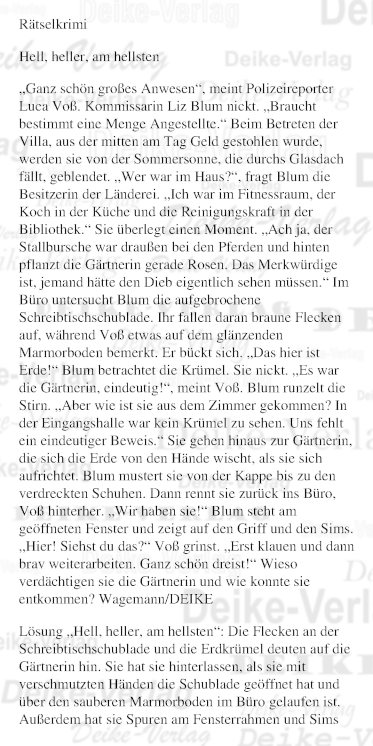 Hell, Heller, am Hellsten (Liz Blum)