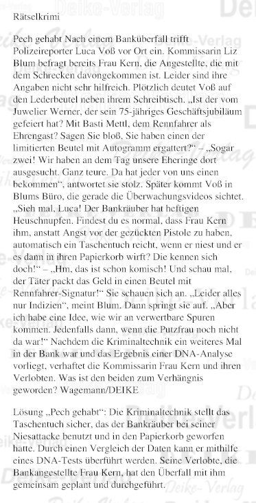 Pech gehabt (Liz Blum)