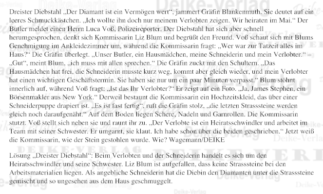 Dreister Diebstahl (Liz Blum)