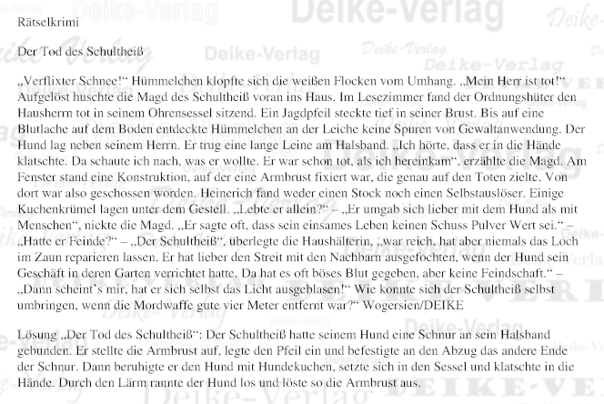 Der Tod des Schultheiß  (Heinerich Hümmelchen)